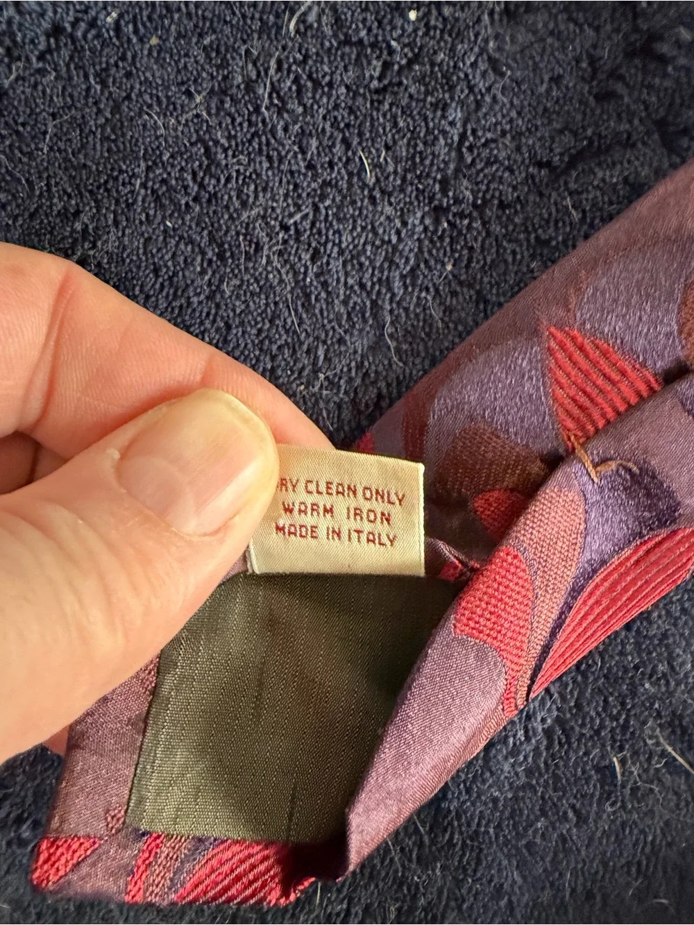 Men's Romeo Gigli Patterned Silk Tie